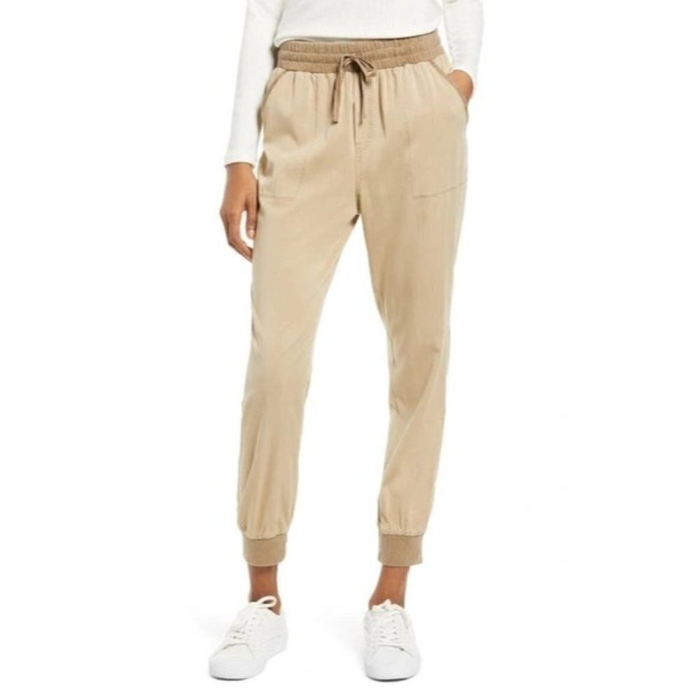 Splendid Leona Light Camel Brown Utility‎ Jogger Pants S